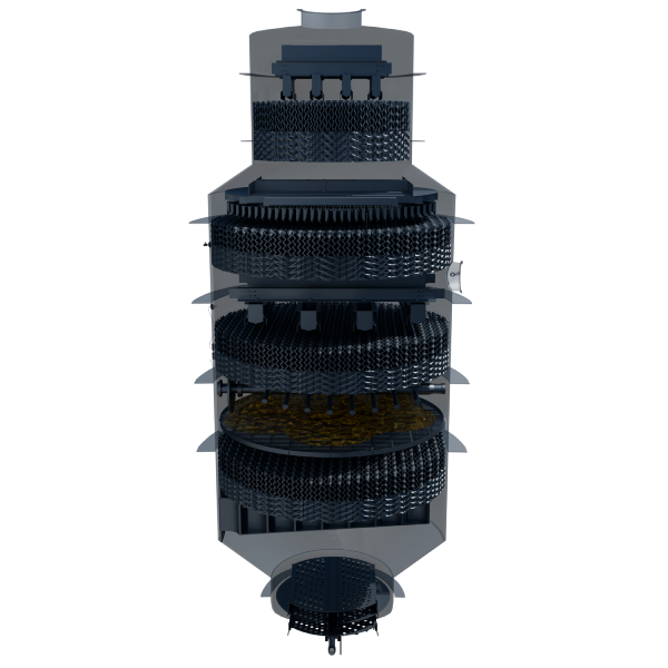 OG Torre de destilacao a vacuo